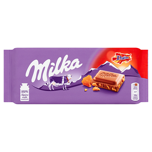 Milka Tablet met Daim stukjes 100 gram