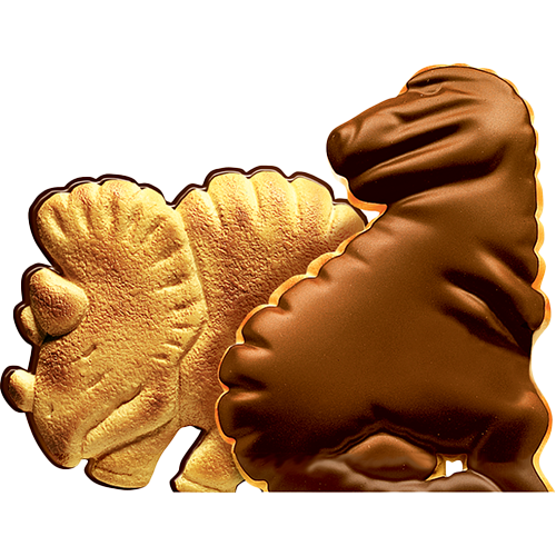 Lotus Dinosaurus mini's - met melkchocolade 