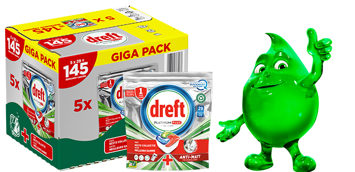 Jouw Dreft Platinum Plus box voor maar €35,99 ipv € 75,99!