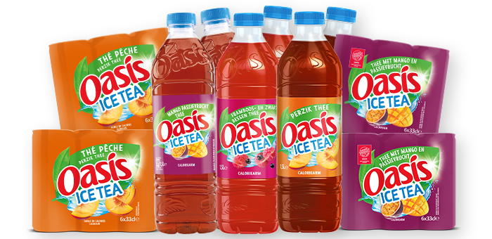 Découvrez la boîte Oasis ice tea pour seulement 28,35€ au lieu de 40,50€