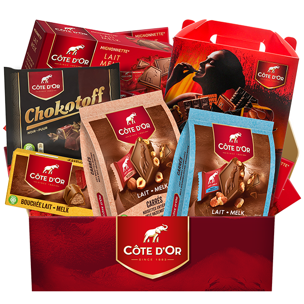 Ontvang jouw Côte d'Or Mix box van 1090g voor €38,99 i.p.v. €51,50!