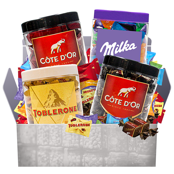 Geniet nu van jouw chocolade Mini-jar box voor €34,80 i.p.v. €56