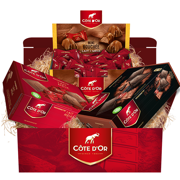 Jouw Côte d'Or chocolade box voor €45,99 i.p.v. €60