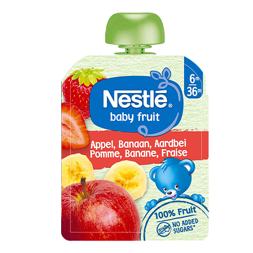 NESTLE Baby Fruit Appel Banaan Aardbei 90g