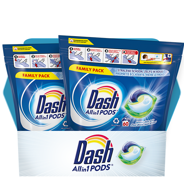 Votre boîte Dash All in 1 pour 39,99 € au lieu de 71,98 €. Une réduction de 45% ! 