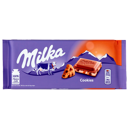 Milka Tablet met cookies 100 gram