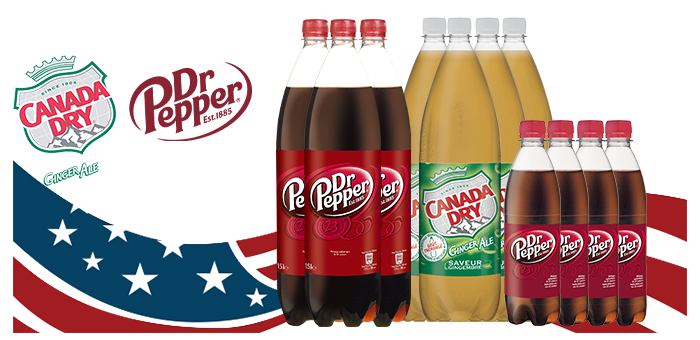 Ontdek de Dr Pepper & Canada Dry American box voor maar €18,54 i.p.v. €30,65