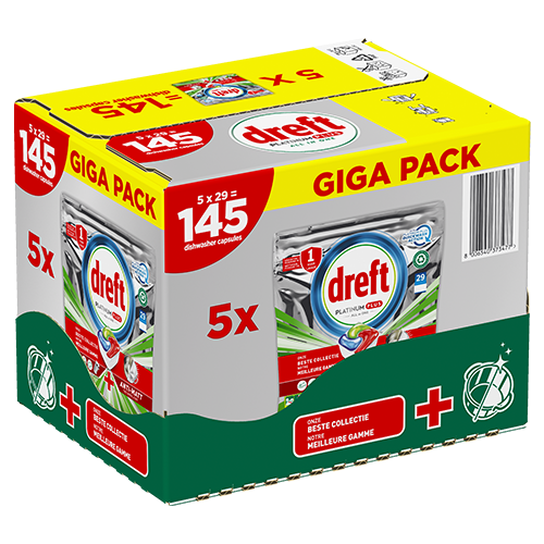Giga Pack Platinum Plus capsules de lave vaisselles de Dreft