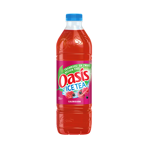Oasis ice tea framboos en zwarte bessen