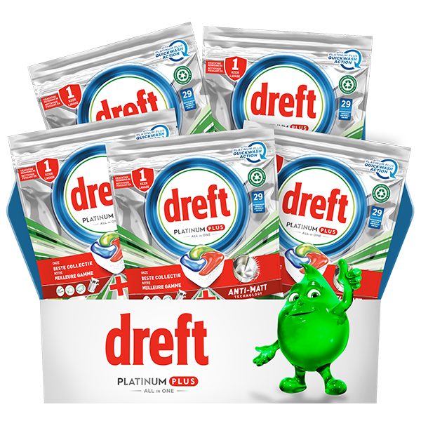 Jouw Dreft Platinum Plus box voor maar €35,99 ipv € 75,99!
