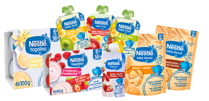 Découvrez les produits de Nestlé baby dans la boîte de nourriture pour seulement 44,99 € au lieu de 61,36 €