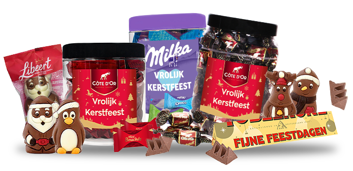 Ontdek het Mega chocolade Kerstpakket voor € 47,99 ipv € 76,90