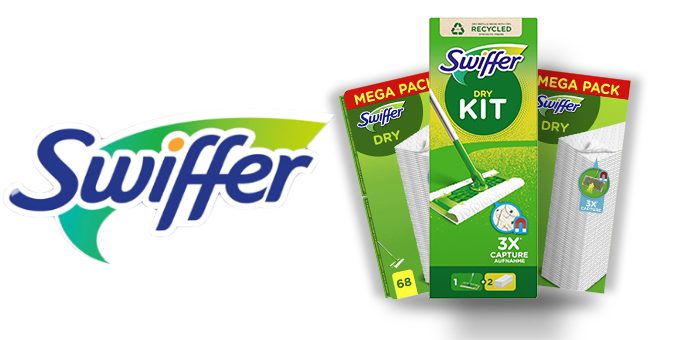 Découvrez la boîte de nettoyage Swiffer pour seulement 29,96€ au lieu de 50,22€